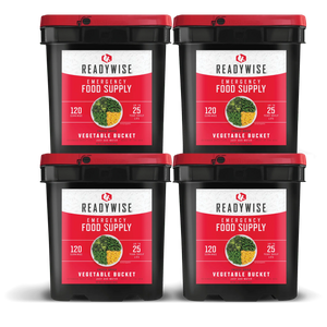 ReadyWise Freeze-Dried Vegetable Bucket – 480 Servings