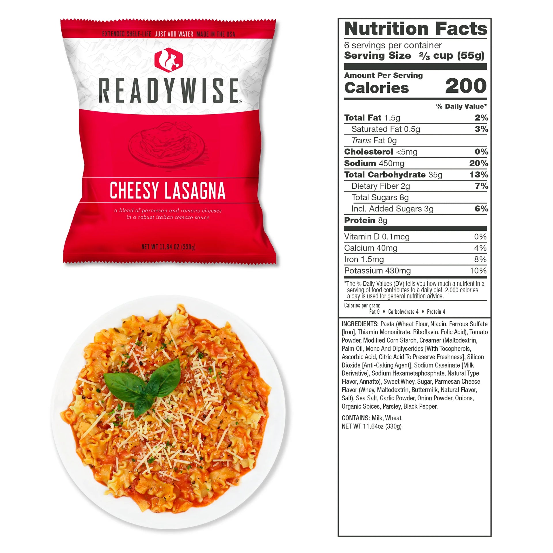 ReadyWise Entrée Only Grab-and-Go Bucket – 120 Servings