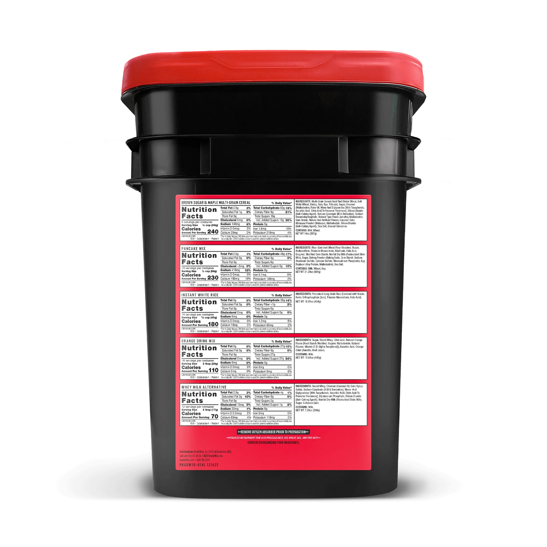 ReadyWise 14-Day Emergency Food Bucket