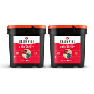 ReadyWise Freeze-Dried Fruit Bucket – 240 Servings
