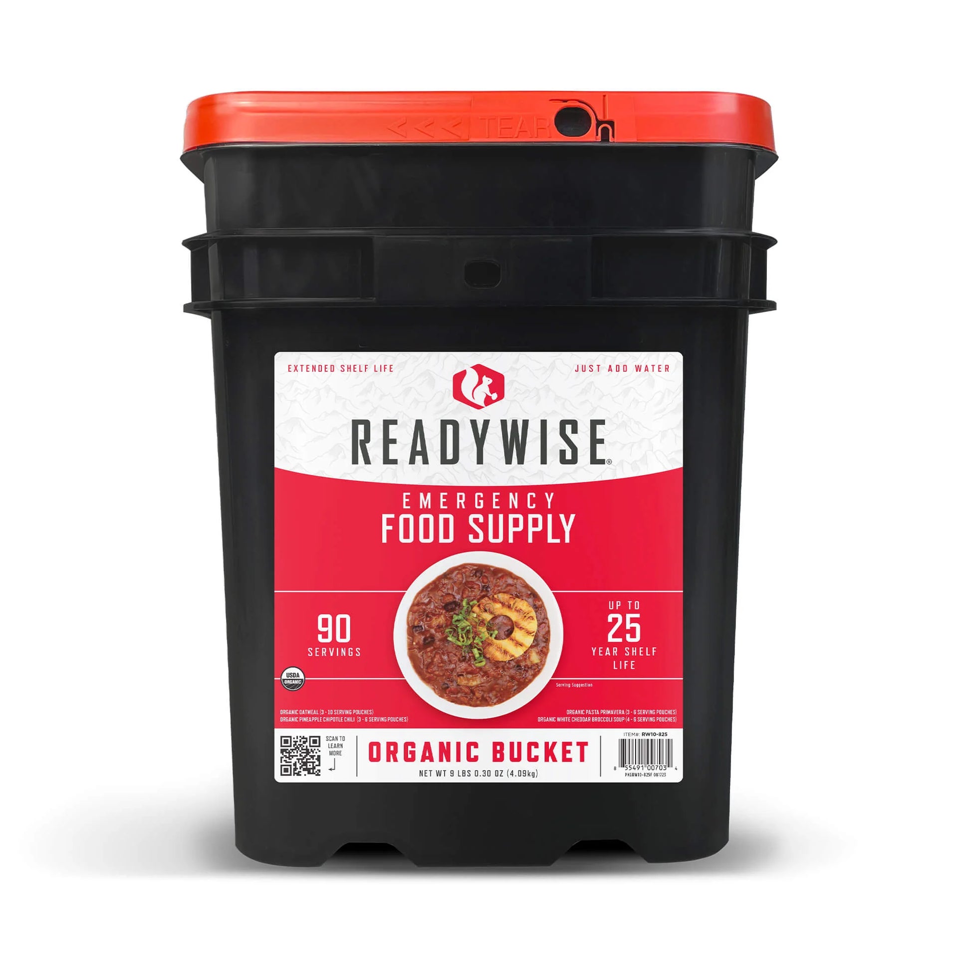 ReadyWise Organic Bucket – 90 Servings