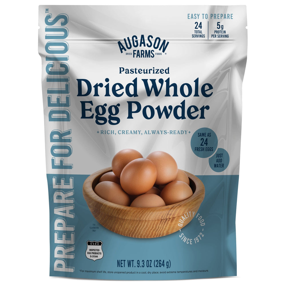 Augason Farms Pasteurized Dried Whole Egg Powder Pouch - 24 Servings