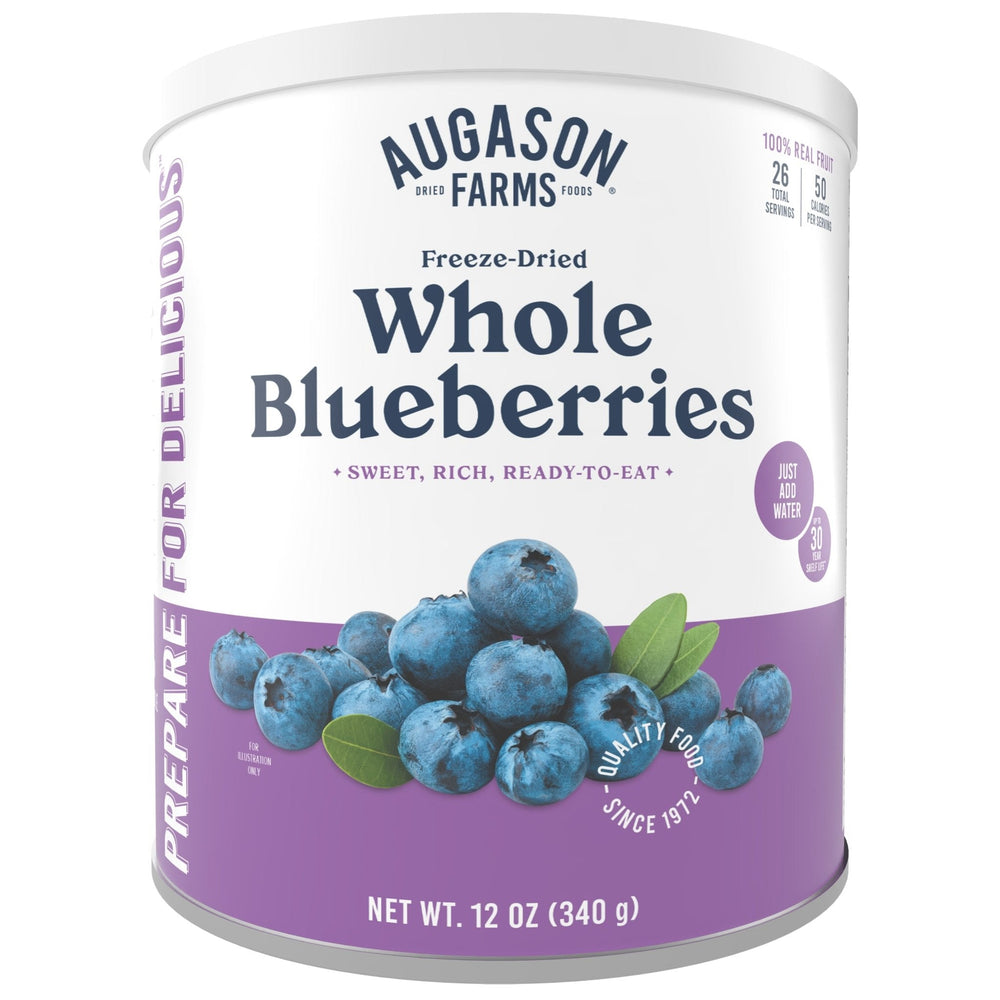 Augason Farms Freeze Dried Whole Blueberries Can - 26 Servings
