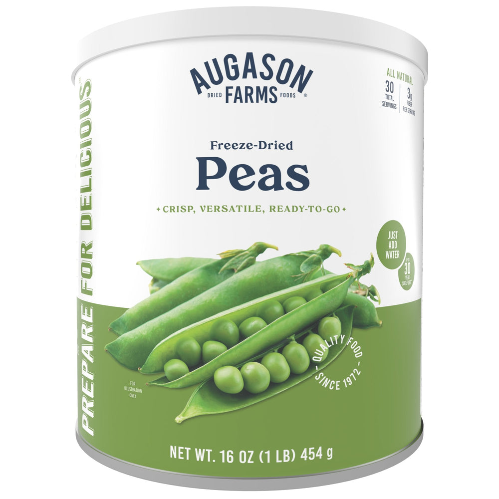 Augason Farms Freeze Dried Peas Can - 30 Servings