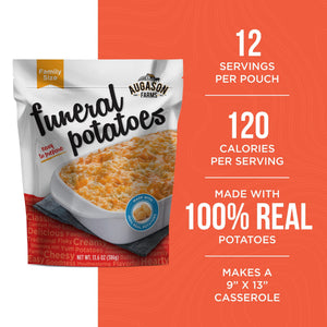 Augason Farms Funeral Potatoes Pouch, Cheesy Potato Casserole, 12 Servings, view 2