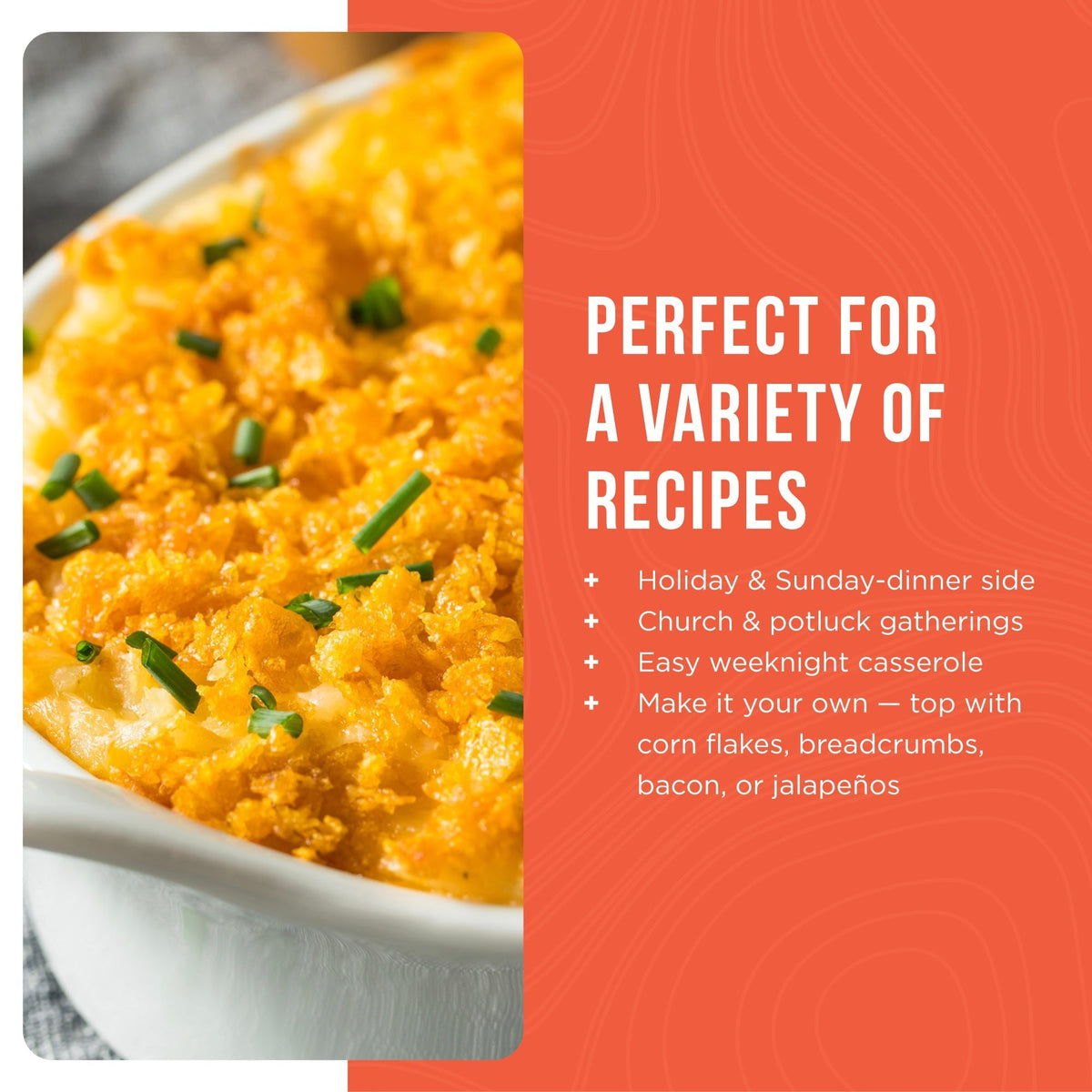 Augason Farms Funeral Potatoes Pouch, Cheesy Potato Casserole, 12 Servings, view 5