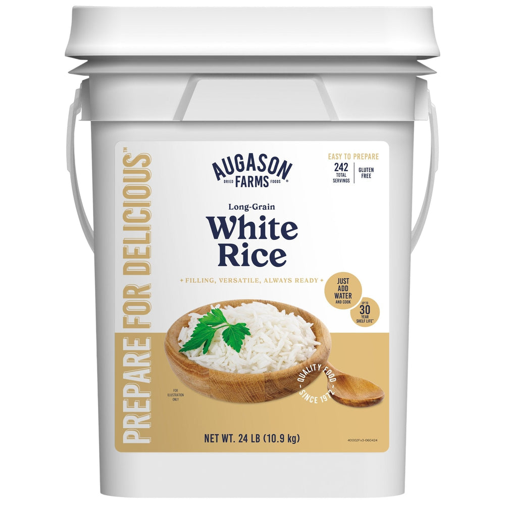 Augason Farms Long Grain White Rice - 242 Servings