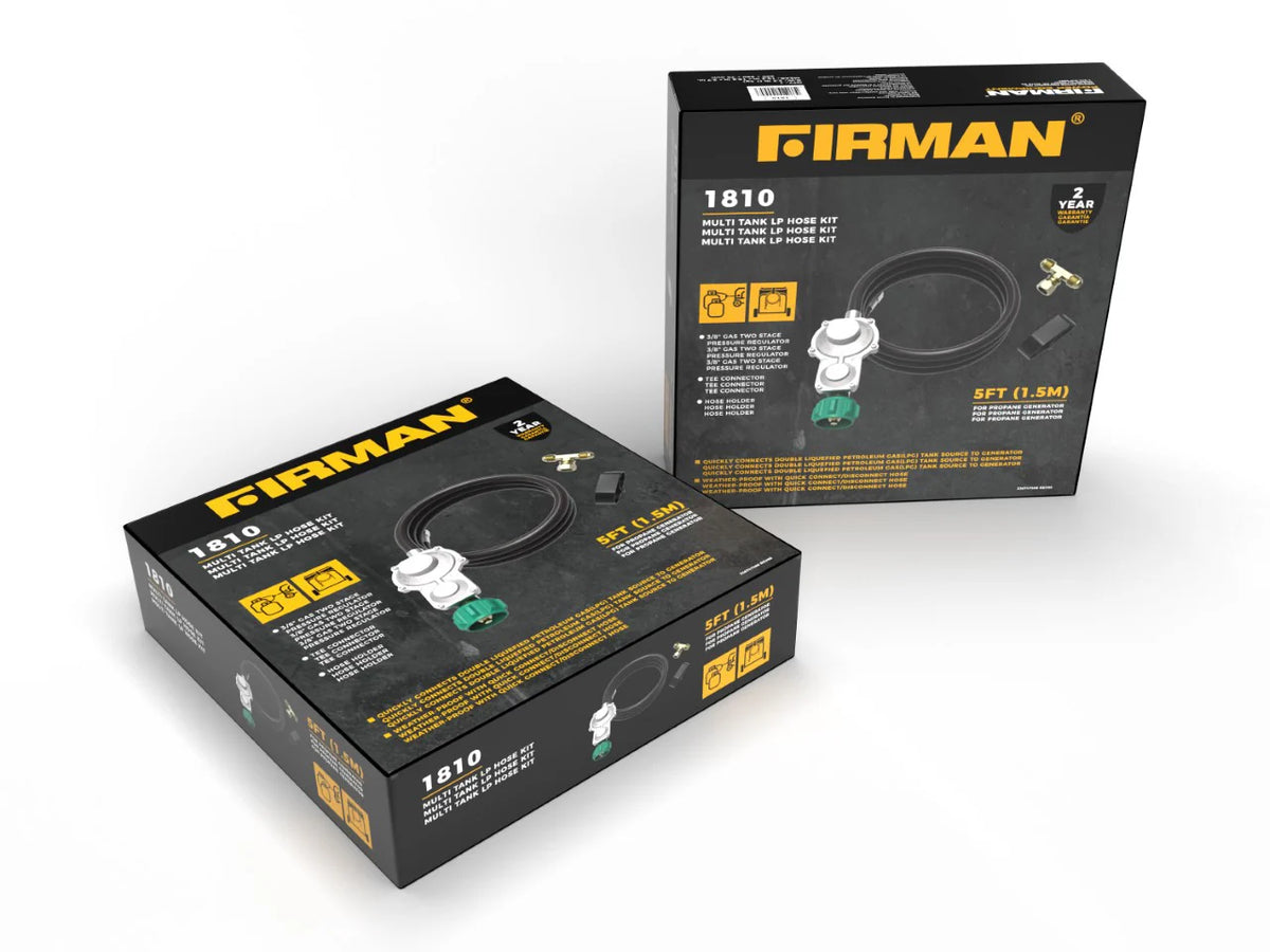 FIRMAN LPG Tank Hose with 3-Way Fitting, 5FT, view 5